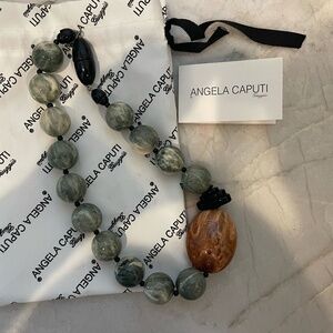 Stunning Angela Caputi acrylic necklace